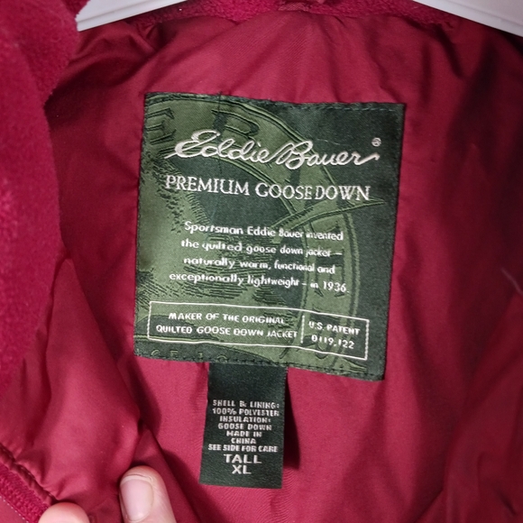 Eddie Bauer Goose Down Vest Womens Size XL Tall Outdoor Gorpcore Winter - Picture 4 of 5